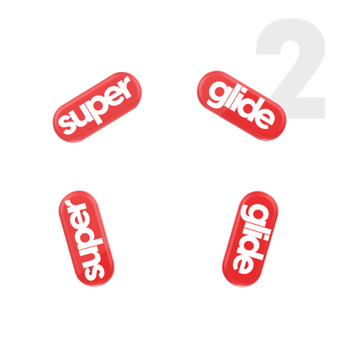 Superglide Glass mouse skates for Logitech G304 / G305