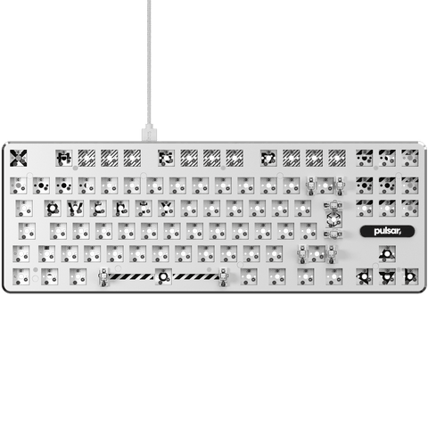PulsarGamingGears_PCMK_TKL ISO Keyboard Barebone_White Front View