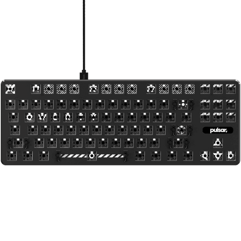 PCMK ANSI TKL Mechanical Gaming Keyboard Black Barebone style for customizing  | Pulsar Gaming Gears