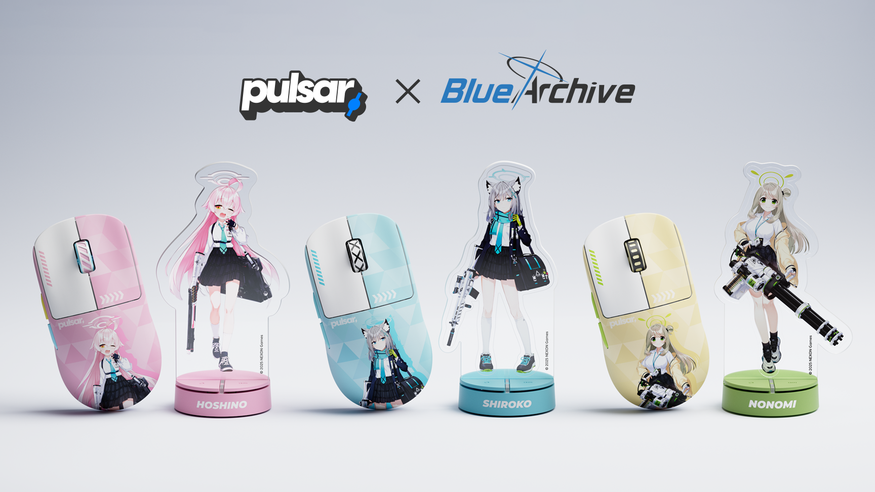 NEXON GAMES AND PULSAR GAMING GEARS UNVEIL BLUE ARCHIVE MICE