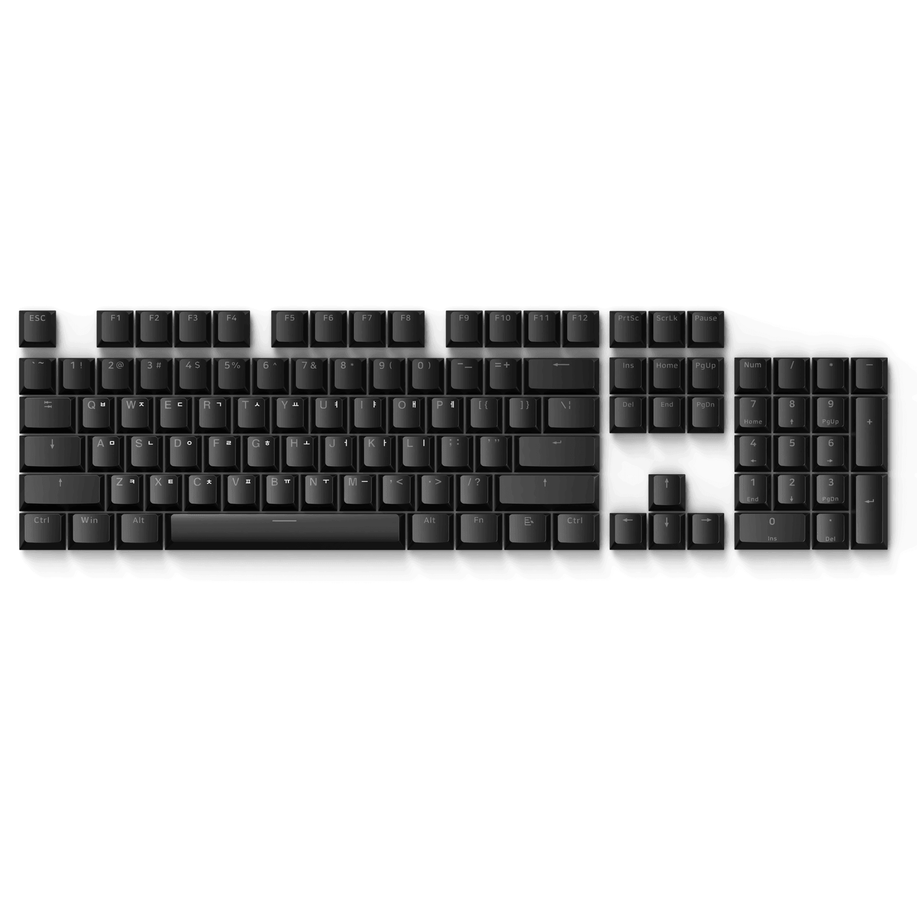 KR ANSI] Pulsar Low Profile Keycaps 104 set – Pulsar Gaming Gears