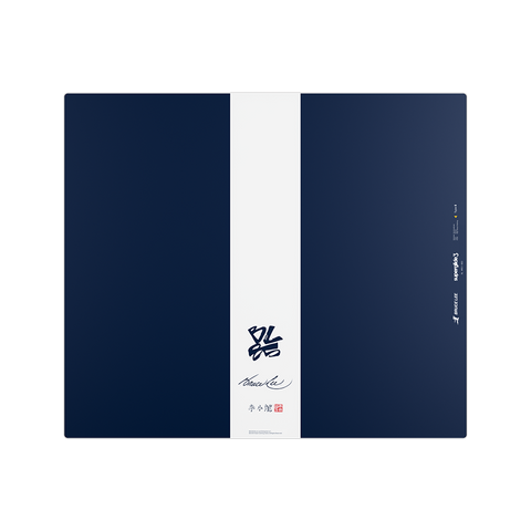 [Bruce Lee 85th Edition] Superglide3 Glass Mousepad XL - NAVY