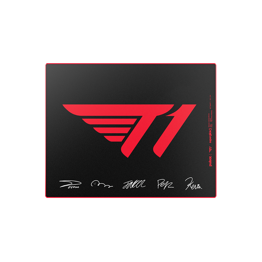 Superglide3 Glass Mouse Pad T1 Edition Signature RED – Pulsar