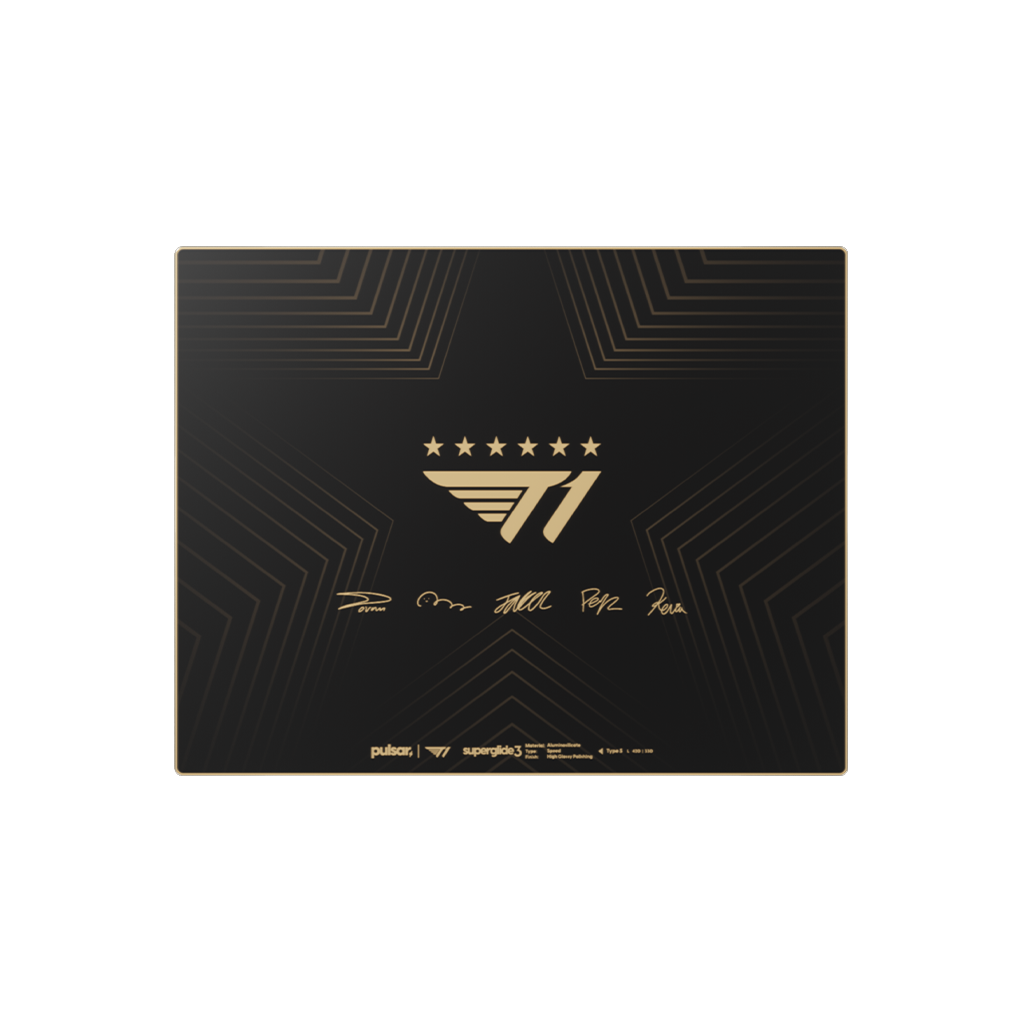 Superglide3 Glass Mouse Pad T1 Edition Golden Ascent