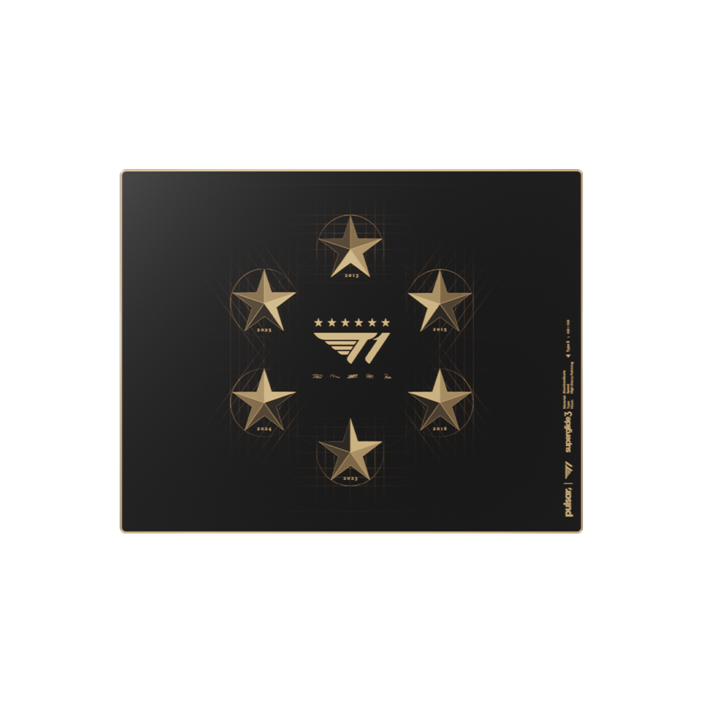 Superglide3 Glass Mouse Pad T1 Edition Six Stars