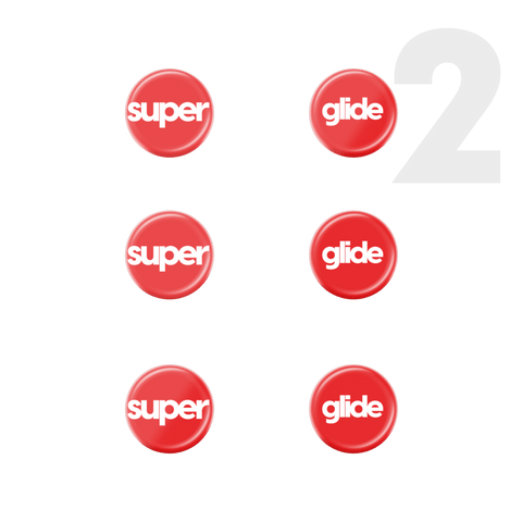 Superglide 9mm dot glass mouse skates