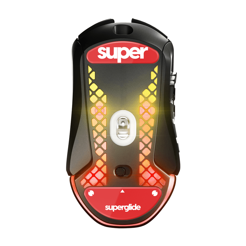 Superglide Glass mouse skates for SteelSeries Aerox 3 / Aerox 9 Wireless