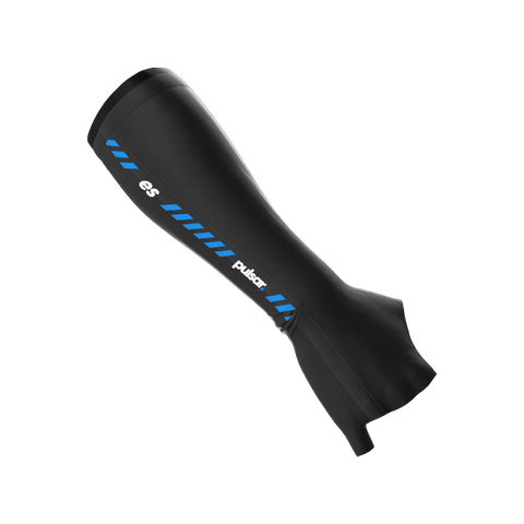 eS eSports Arm Sleeve XL X-large Finger short by Pulsar Gaming Gears in black, designed for gamers. Features quick-drying material and friction reduction, ideal for use with glass mousepads for smoother gameplay
