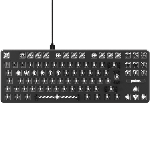 PulsarGamingGears_PCMKTKL ISO Keyboard Barebone_Black front view
