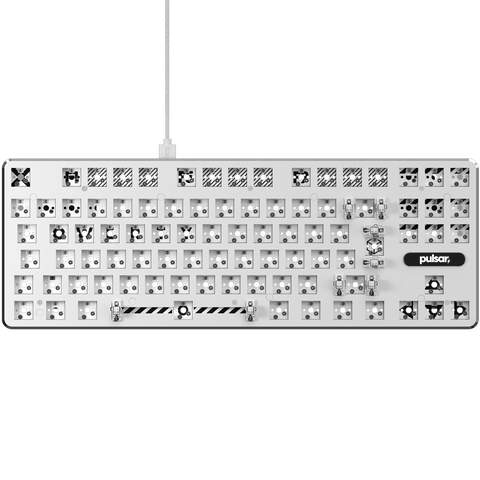 PulsarGamingGears_PCMK_TKL ISO Keyboard Barebone_White Front View