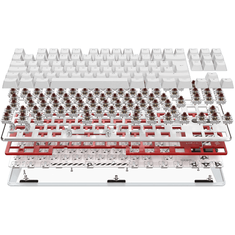 PulsarGamingGears_PCMK_TKL ISO Keyboard Barebone_White Customizable PCB Barebone