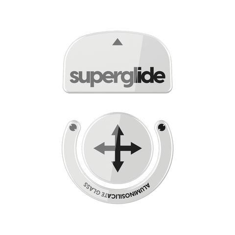Superglide Glass mouse skates for Logitech Gpro x superlight