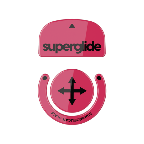 Superglide Glass mouse skates for Logitech Gpro x superlight