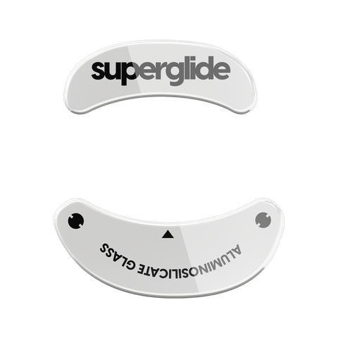 Superglide Glass Mouse Skates for Vaxee Zygen NP-01 / Outset AX