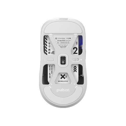 X2 gaming mouse White bottom