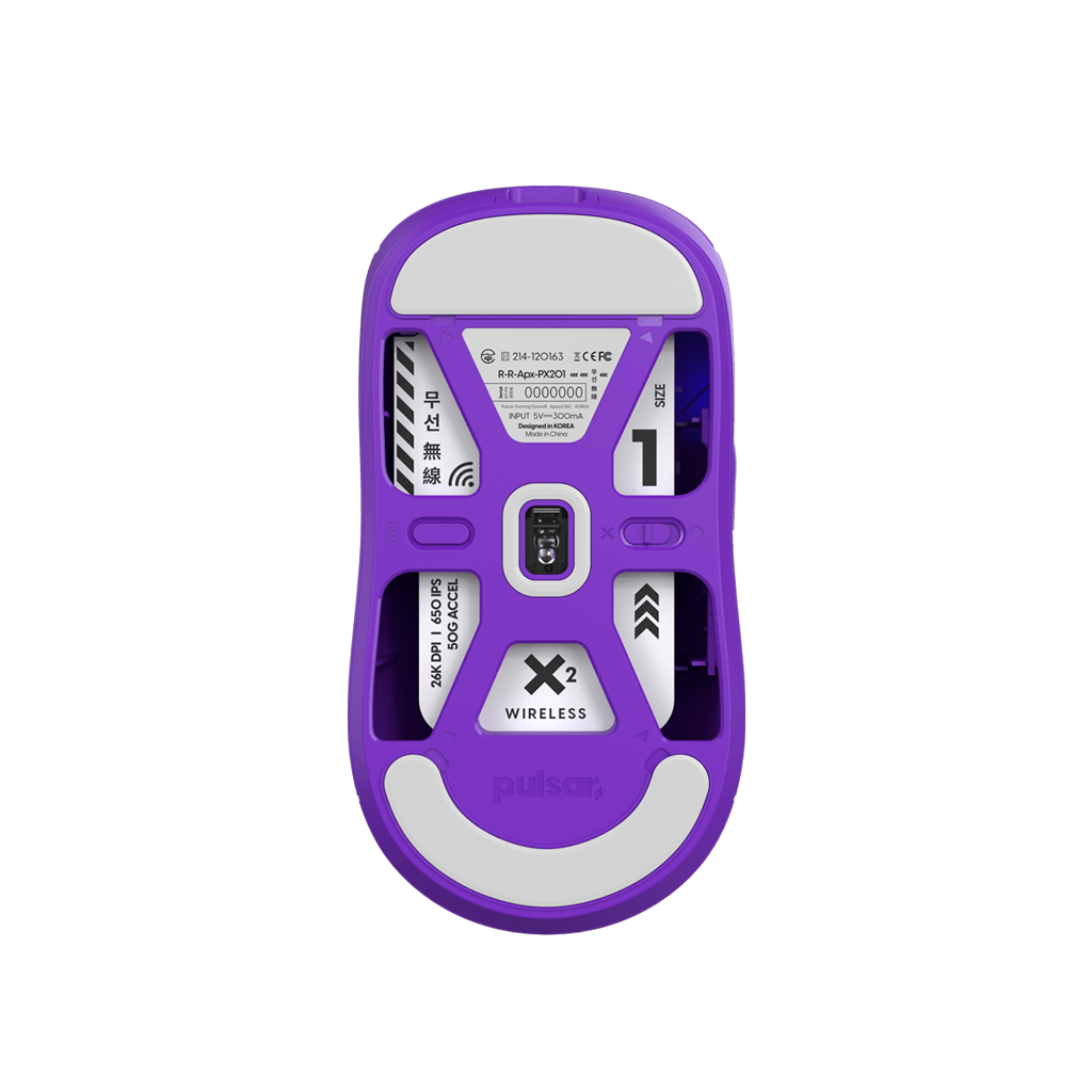 Pulsar X2 mini Gaming Mouse_Purple bottom