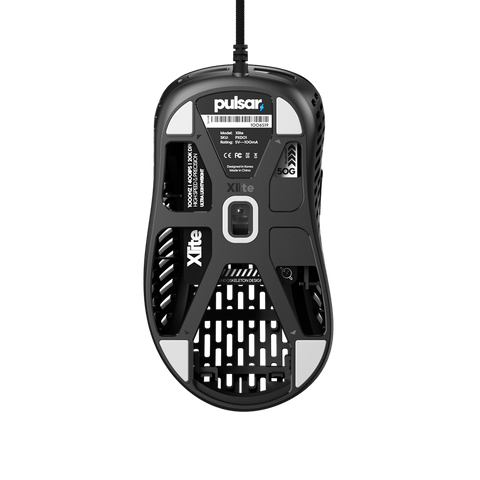 Pulsar Xlite Wired gaming mouse value pack black bottom