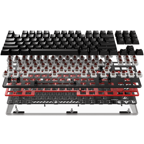 PCMK ANSI TKL Mechanical Gaming Keyboard Black Barebone style for customizing | Pulsar Gaming Gears